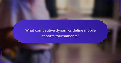 Competitive Dynamics In The Mobile Phone Industry