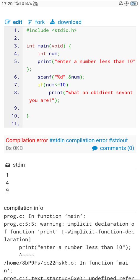 compilation error: conflicting declaration - C / C++