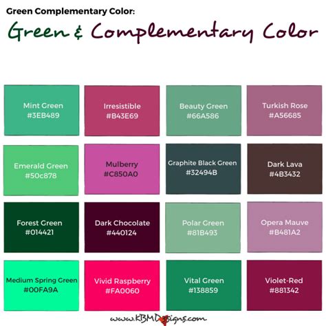 complementary color of green