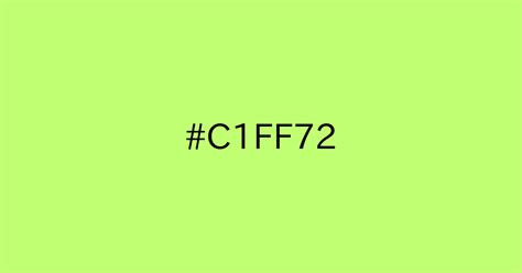 complemento del color c1ff72