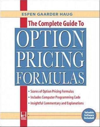 Complete Guide To Option Pricing Formulas