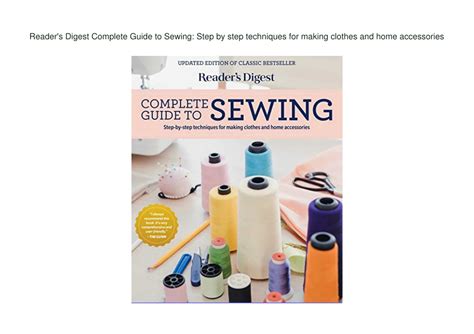 Complete Guide To Sewing