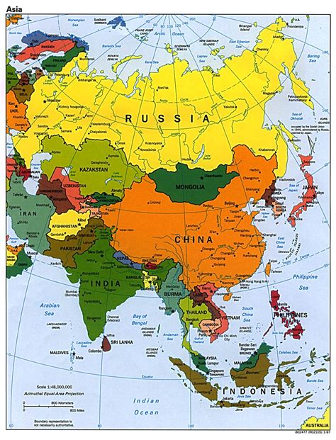 complete map of asia