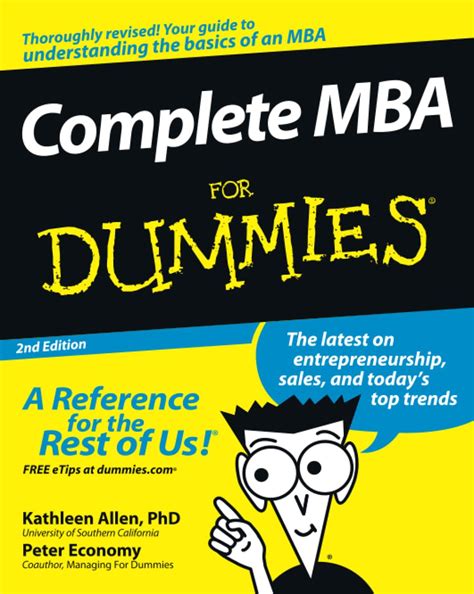 Complete Mba For Dummies 2e