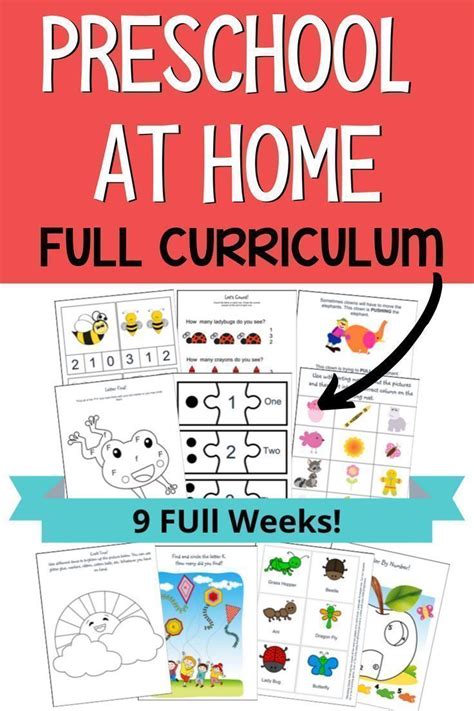 Complete Preschool Curriculum Worksheets Worksheet  9 Preschool - Worksheet #9 Preschool