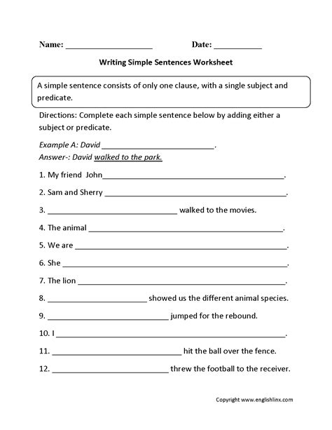 Complete Sentence Worksheet 6th Grade   17 Simple Sentence Worksheets 6th Grade Free Pdf - Complete Sentence Worksheet 6th Grade