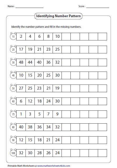 Complete The Number Patterns   Recent Questions Tagged Complete Number Pattern Math Homework - Complete The Number Patterns