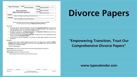 Full Download Complete Divorce Papers 