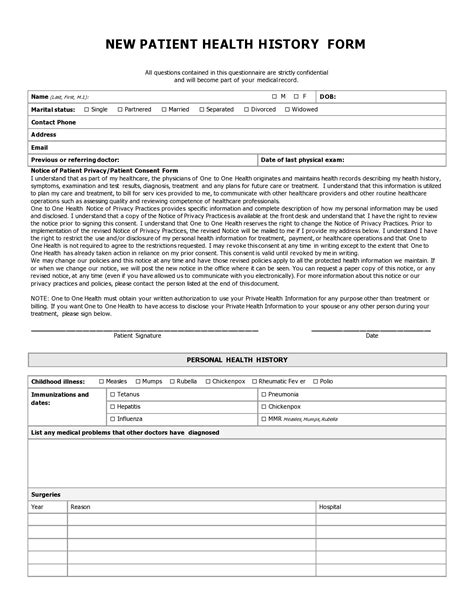 Full Download Complete Health History Documentation 