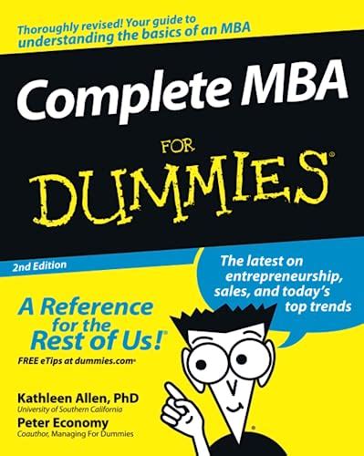 Download Complete Mba For Dummies 2E 