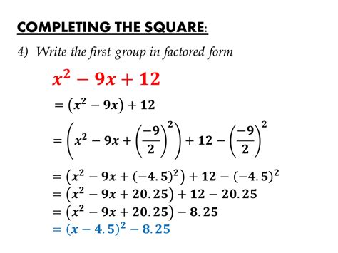 Completing The Square Worksheet Mathwarehouse Com Algebra Completing The Square Worksheet - Algebra Completing The Square Worksheet