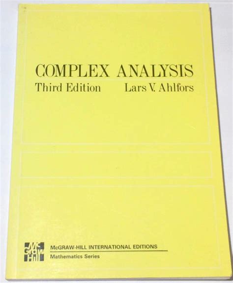 complex analysis by lars ahlfors complex