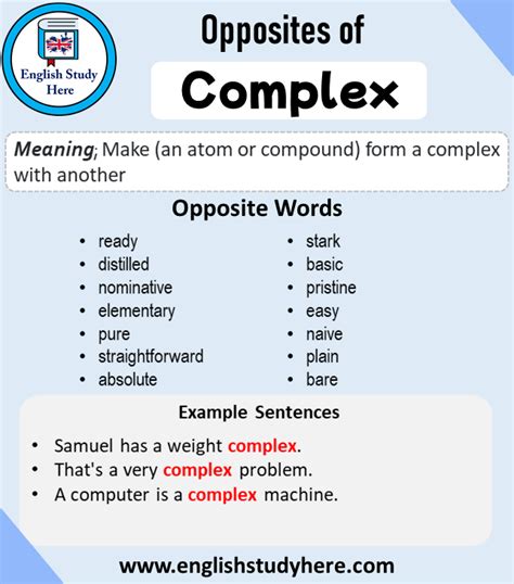 Complex Antonym