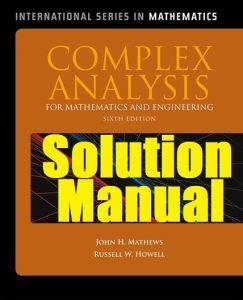 Full Download Complex Analysis For Mathematics And Engineering Solution Manual 