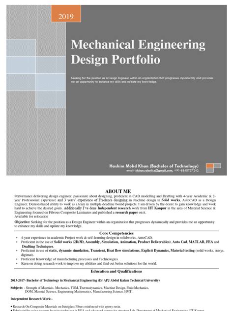 composite material mechanical engineering proposal