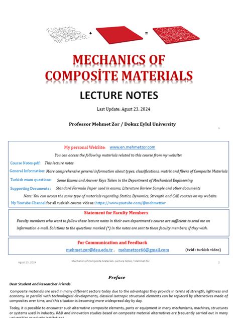 Composite Materials Notes Pdf In Anna University