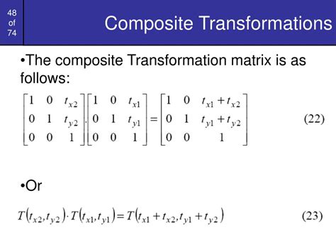 Composite Transformation In Computer Graphics
