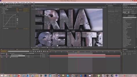compositing text and video in after effects