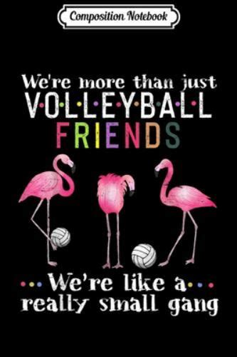 composition notebook volleyball flamingo player c