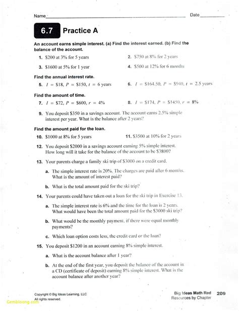 Compound Interest And E Worksheet Answers Free Printables Compound Interest Worksheet High School - Compound Interest Worksheet High School