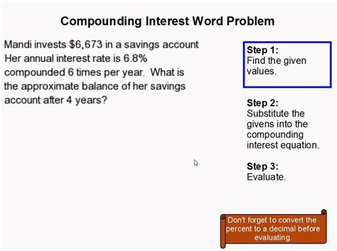 Compound Interest Word Problems Math Help Compound Interest Practice Worksheet Answers - Compound Interest Practice Worksheet Answers