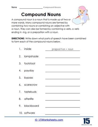 Compound Nouns Worksheet 7th Grade   Compound Nouns Worksheet Pdf A Comprehensive Guide - Compound Nouns Worksheet 7th Grade