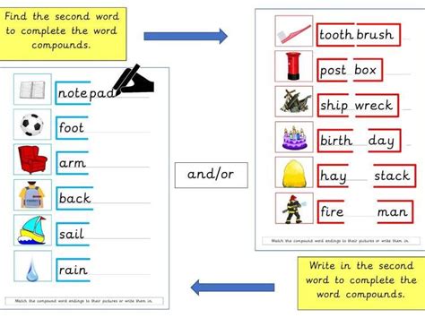 Compound Word Match Teaching Resources Wordwall Match The Compound Words - Match The Compound Words