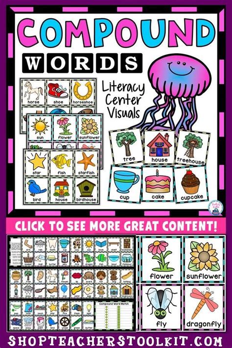 Compound Words For Visual Learners Task Box Filler Compound Word Activities 1st Grade - Compound Word Activities 1st Grade