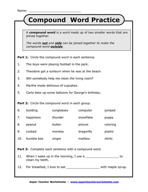 Compound Words Worksheet 5th Grade   Compound Words Worksheets And Game Made By Teachers - Compound Words Worksheet 5th Grade