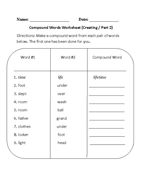 Compound Words Worksheets Super Teacher Worksheets Compound Words For 1st Grade - Compound Words For 1st Grade