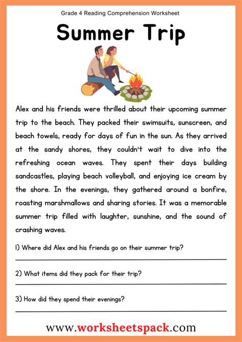 Comprehension For Grade 4