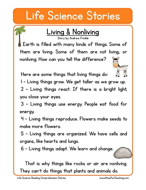 Comprehension Science News Science In The News Worksheet - Science In The News Worksheet
