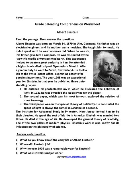 Comprehension Worksheet Grade 5   Reading Worksheets Fifth Grade Reading Worksheets Or - Comprehension Worksheet Grade 5