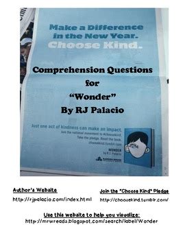 Download Comprehension Questions For Wonder By Rj Palacio Pdf 