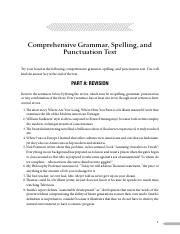 Download Comprehensive Grammar Spelling And Punctuation Test 