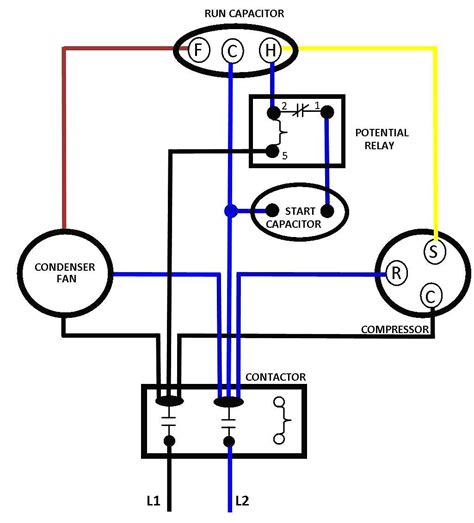 Compressor Wiring Diagram Single Phase