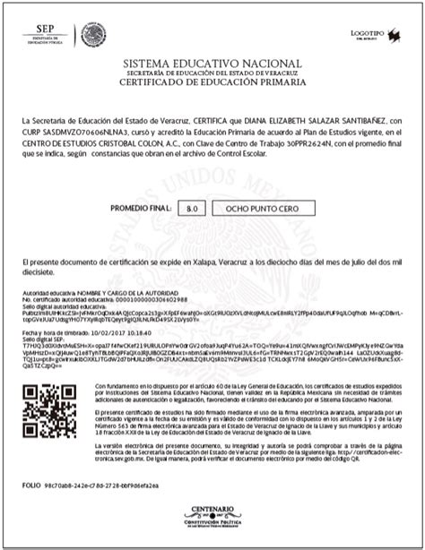 Comprobante De Estudios