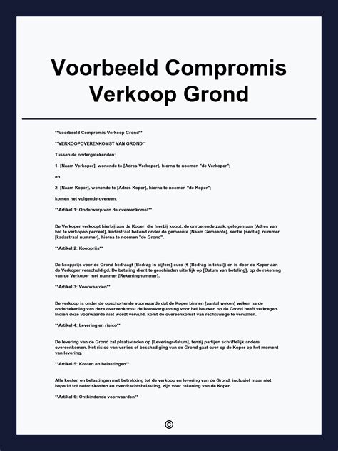 compromis aanwijzingen