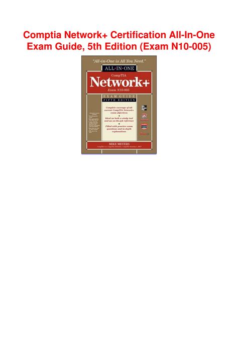 CompTIA Network+ Certification All-in-One Exam Guide, 5th Edition (Exam N10-005)