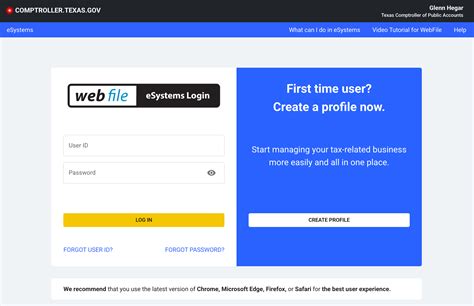 comptroller texas login