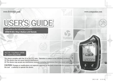 Read Compustar R7000 User Guide 