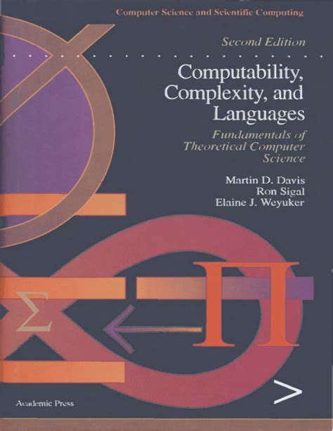 Computability Complexity And Languages Second Edition Fundamentals Of Theoretical Computer Science Computer Science And Scientific Computing