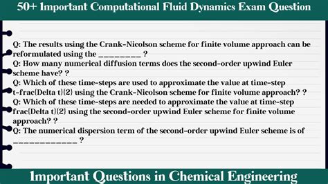 computational fluid dynamics exam questions answers