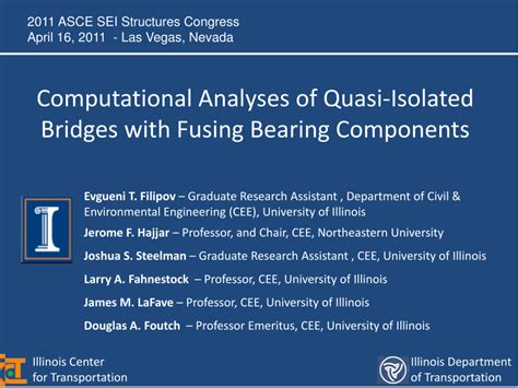 Read Online Computational Analyses Of Quasi Isolated Bridges With 