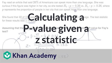 Compute P Value From Z