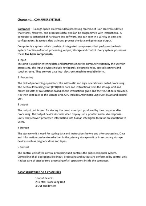 Computer Application In Business Notes Bcom Du