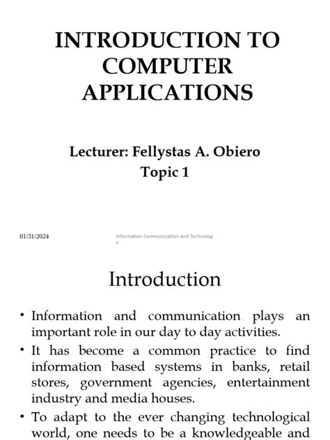Computer Application Pdf