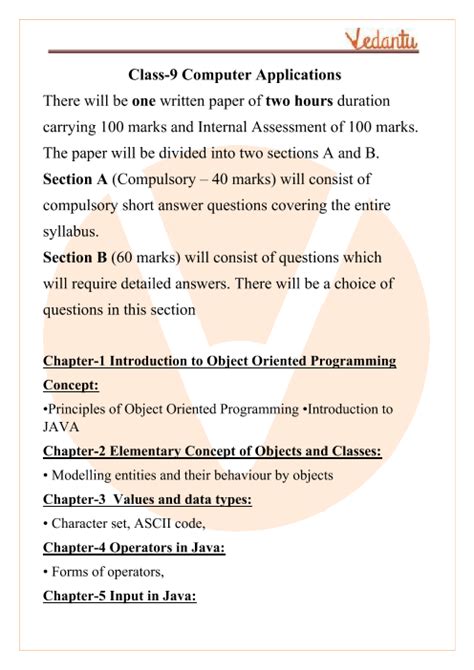 Computer Applications Class 9