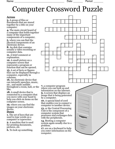 Computer Basics Crossword Wordmint Printable Computer Crossword Puzzles With Answers - Printable Computer Crossword Puzzles With Answers
