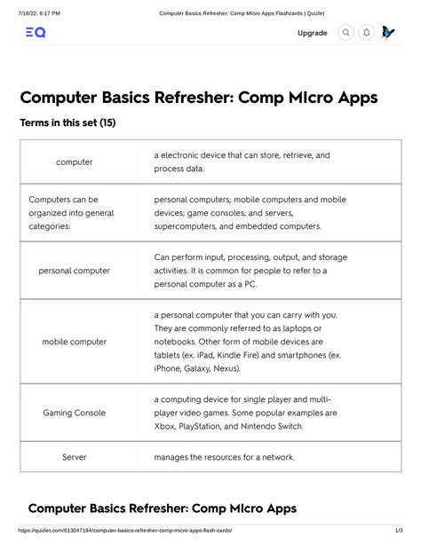 Computer Basics Flashcards Quizlet Computer Basic Worksheet Answers - Computer Basic Worksheet Answers